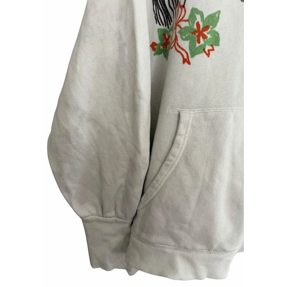 Free People Keepsake Hoodie Embroidered Sweatshirt Women's Size XL